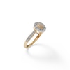 Thumbnail Image 5 of 1/10 CT. T.W. Diamond Flower Frame Ring in 10K Gold