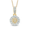 Thumbnail Image 1 of 1/10 CT. T.W. Diamond Daisy Pendant in 10K Gold