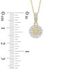 Thumbnail Image 2 of 1/10 CT. T.W. Diamond Daisy Pendant in 10K Gold