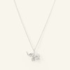 Thumbnail Image 1 of Diamond Accent Elephant Pendant in Sterling Silver