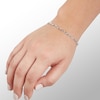 Diamond Accent Infinity Link Bracelet in Sterling Silver - 7.5"