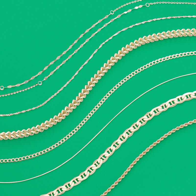 Main Image 2 of 100 Gauge Franco Snake Chain Necklace in 10K Gold - 24"