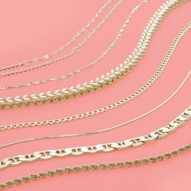 Main Image 3 of 100 Gauge Franco Snake Chain Necklace in 10K Gold - 24"