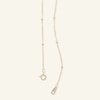 Thumbnail Image 1 of 020 Gauge Bead Station Chain Necklace in 10K Gold - 18"