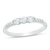 Thumbnail Image 1 of Cubic Zirconia Three Stone Ring in Sterling Silver - Size 7