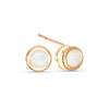 Thumbnail Image 1 of 5mm Simulated Opal Solitaire Stud Earrings in 10K Gold