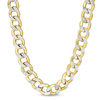Thumbnail Image 0 of 180 Gauge Diamond-Cut Curb Chain Necklace in 10K Gold - 24"