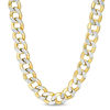 Thumbnail Image 1 of 180 Gauge Diamond-Cut Curb Chain Necklace in 10K Gold - 24"