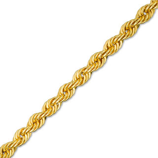 036 Gauge Rope Chain Bracelet in 10K Gold - 8.5"