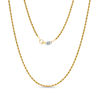 Gauge Rope Chain Necklace in 10K Gold Bonded Sterling Silver