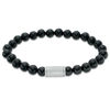 Thumbnail Image 0 of 8mm Onyx Bead Bracelet with Sterling Silver Closure - 8.5"