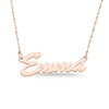 Thumbnail Image 0 of Script Name Necklace in 10K Rose Gold (1 Line)