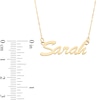 Thumbnail Image 2 of Script Name Necklace in 10K Gold (1 Line)
