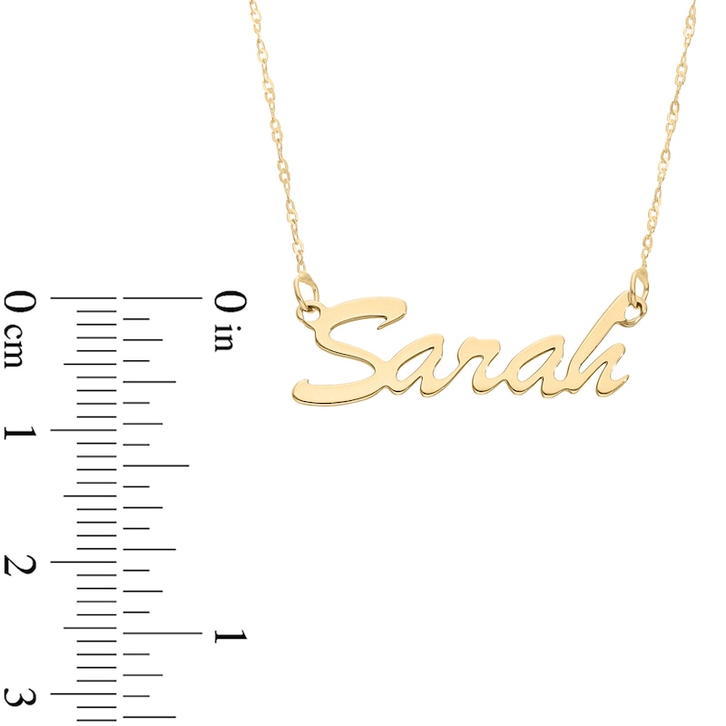 Script Name Necklace in 10K Gold (1 Line)