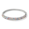 Thumbnail Image 1 of Child's Sterling Silver Multi-Color Crystal Bangle - 5.5"