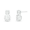 Thumbnail Image 0 of Cubic Zirconia Duo Drop Earrings in 10K White Gold