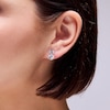 Thumbnail Image 2 of Cubic Zirconia Duo Drop Earrings in 10K White Gold