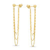 Multi-Strand Chain Dangle Earrings in 10K Gold