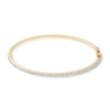 Thumbnail Image 1 of Made in Italy Crystal Bangle in 10K Gold Bonded Sterling Silver