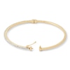 Thumbnail Image 2 of Made in Italy Crystal Bangle in 10K Gold Bonded Sterling Silver
