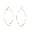 Made in Italy Oval Dangle Drop Earrings in 10K Gold