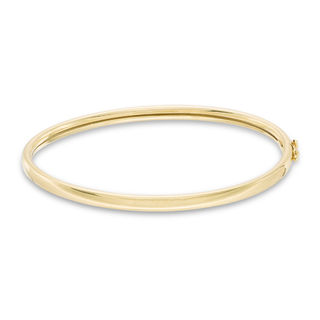 4mm Bangle in 10K Gold Bonded Sterling Silver - 7.5"