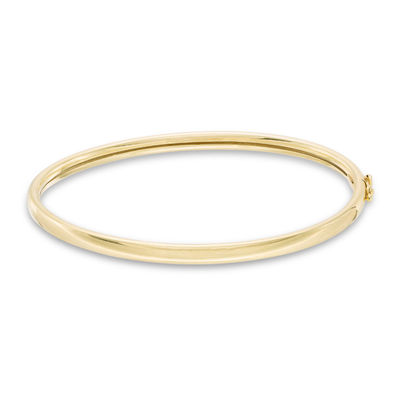 4mm Bangle in 10K Gold Bonded Sterling Silver - 7.5"