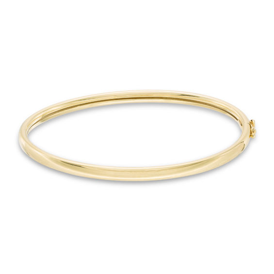 4mm Bangle in 10K Gold Bonded Sterling Silver - 7.5"