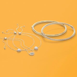 4mm Bangle in 10K Gold Bonded Sterling Silver - 7.5"