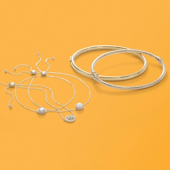 4mm Bangle in 10K Gold Bonded Sterling Silver - 7.5"