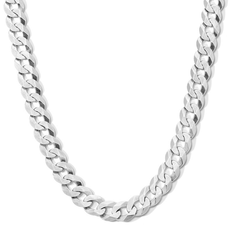 Made in Italy 200 Gauge Curb Chain Necklace in Solid Sterling Silver - 24"