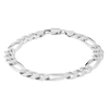 Made in Italy 200 Gauge Figaro Chain Bracelet in Solid Sterling Silver - 8.5"