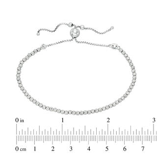 Made in Italy 2.5mm Diamond-Cut Beaded Bolo Bracelet in Sterling Silver - 9"
