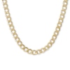 Thumbnail Image 0 of 10K Hollow Gold Air-Solid Curb Chain Made in Italy - 30"