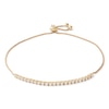 Thumbnail Image 0 of 2mm Cubic Zirconia Bolo Bracelet in 10K Gold - 9"