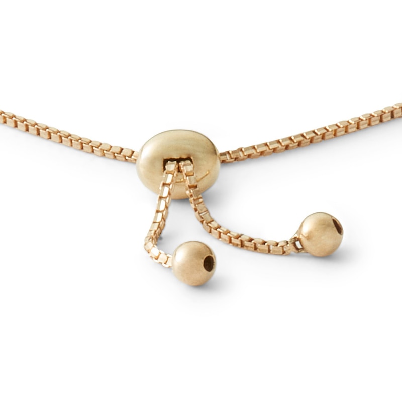 Main Image 2 of 2mm Cubic Zirconia Bolo Bracelet in 10K Gold - 9"