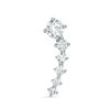 018 Gauge Cubic Zirconia Crawler Cartilage Barbell in Stainless Steel