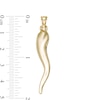 Thumbnail Image 2 of Large Italian Horn Necklace Charm in 10K Gold