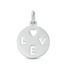 Thumbnail Image 1 of "LOVE" Cutout Disc Pendant Charm in Sterling Silver