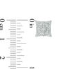 Thumbnail Image 1 of 1/6 CT. T.W. Composite Diamond Concave Stud Earrings in Sterling Silver