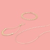 Mesh Chain Bolo Bracelet in 10K Gold - 9"