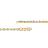 Thumbnail Image 1 of 021 Gauge Diamond-Cut Rope Chain Necklace in 14K Hollow Gold - 22"