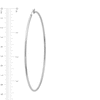 Thumbnail Image 3 of 80mm Hoop Earrings in Hollow Sterling Silver