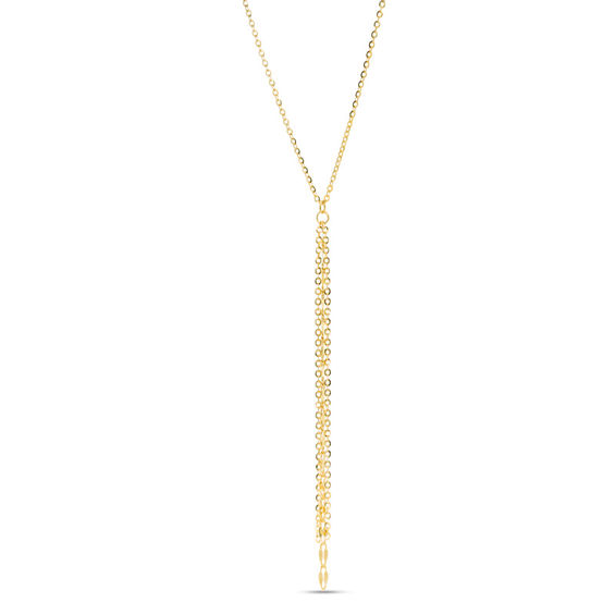 Made in Italy Diamond-Cut Multi-Strand Cable Chain Necklace in 10K Gold - 20"