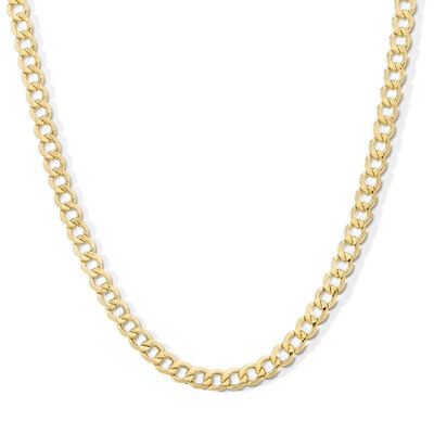 10K Hollow Gold Curb Chain
