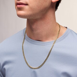 10K Hollow Gold Curb Chain