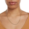 Thumbnail Image 2 of 10K Hollow Gold Beveled Figaro Chain - 20"