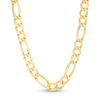 Gauge Figaro Chain Necklace in 10k Gold