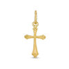 Thumbnail Image 1 of Petite Gothic-Style Cross Necklace Charm in 14K Gold
