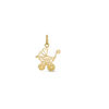Thumbnail Image 1 of Vintage-Style Baby Carriage Necklace Charm in 10K Gold